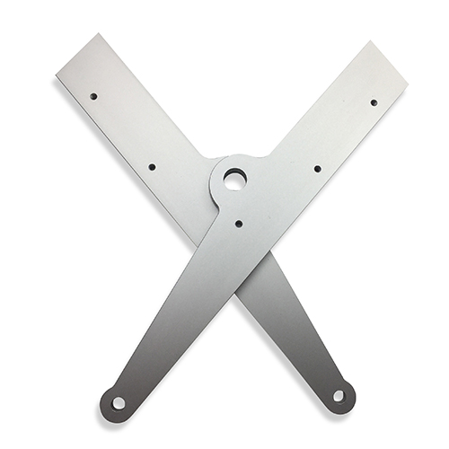 Natural anodized aluminum components for heat shrink film packaging machine
