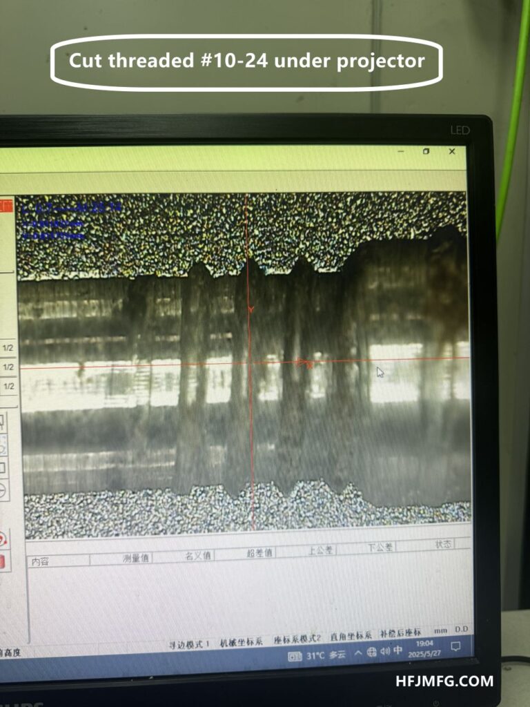 HFJ #10-24 CUT thread micro structure