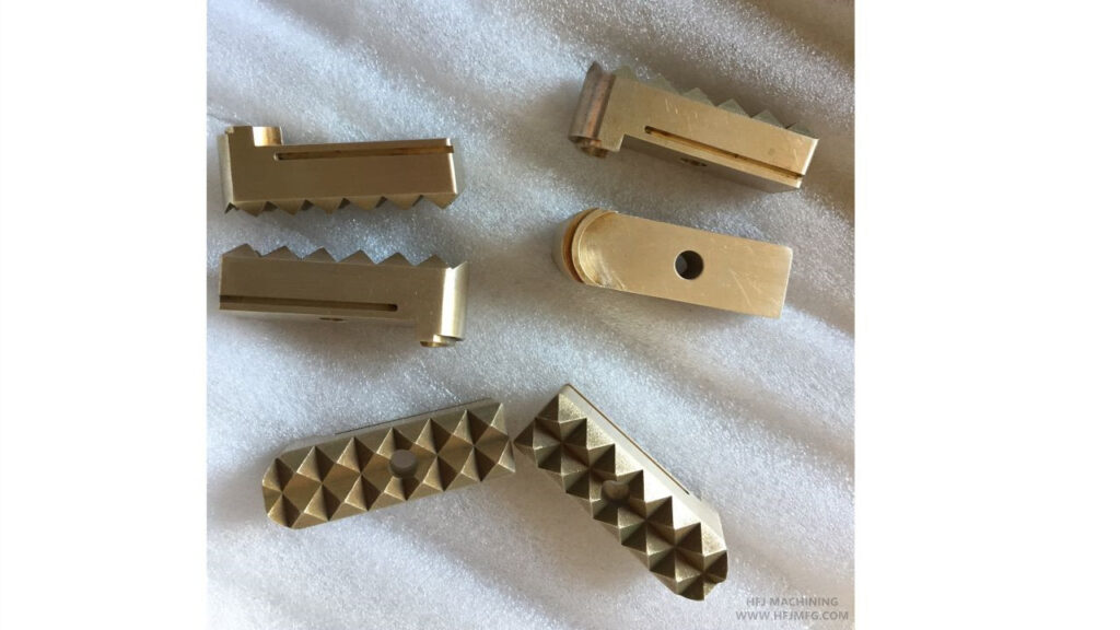 Precision metal parts manufactured by CNC machining and EDM process with complex features