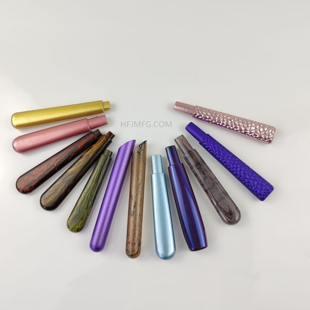 Paint coated metal and plastic parts with various colors and textured surface finishes