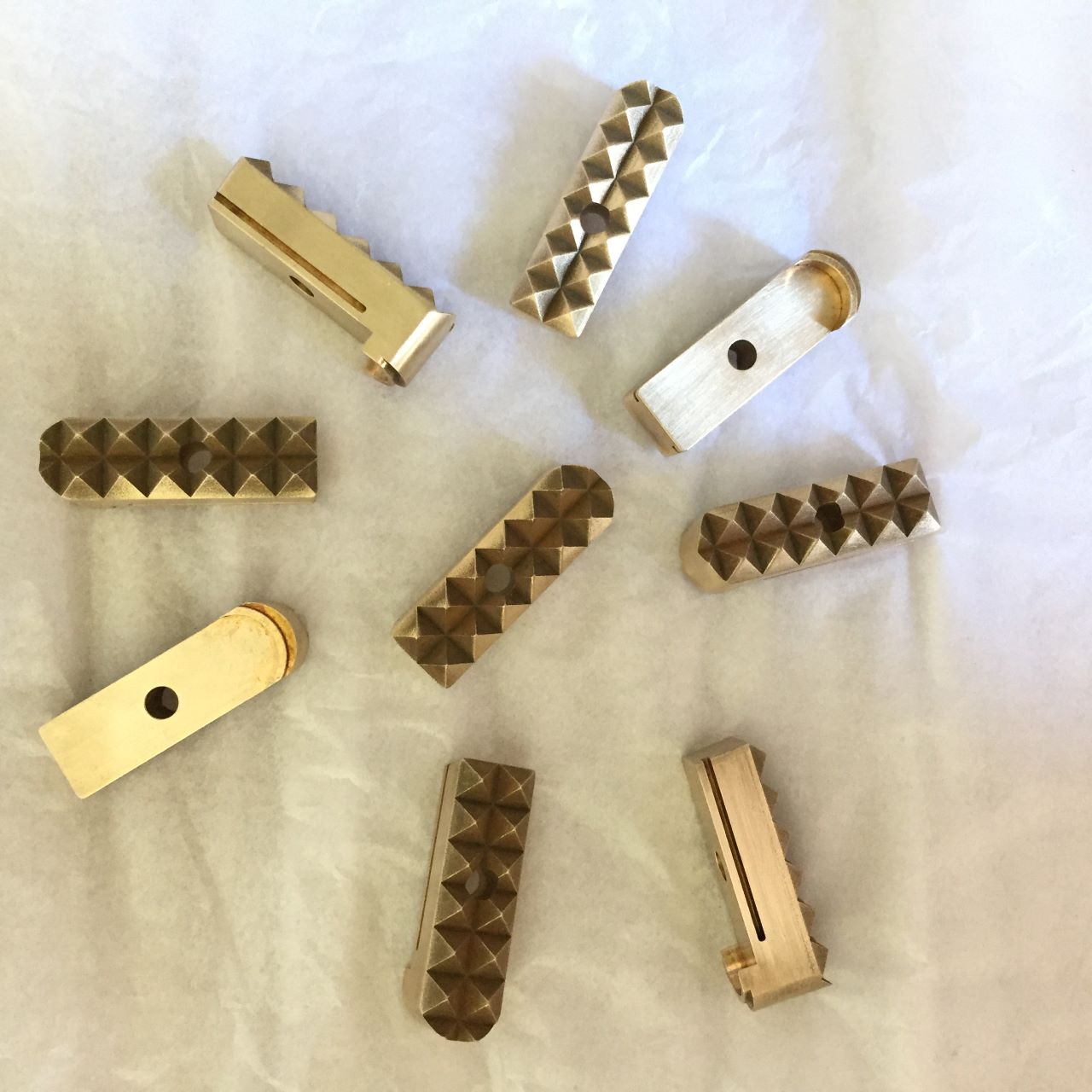 Precision metal parts manufactured by CNC machining and EDM process with complex features