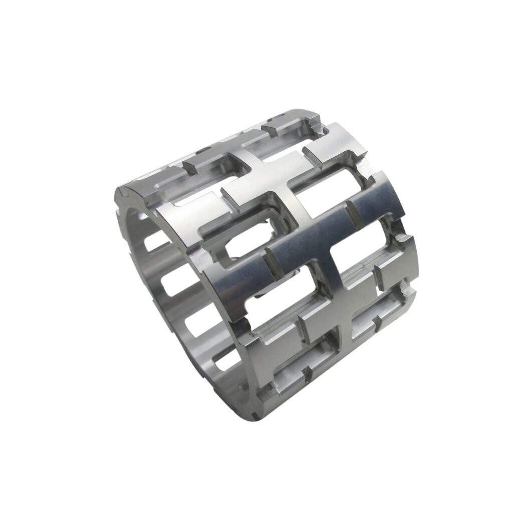 precision cnc milled aluminum component with thin wall structure and tight tolerance