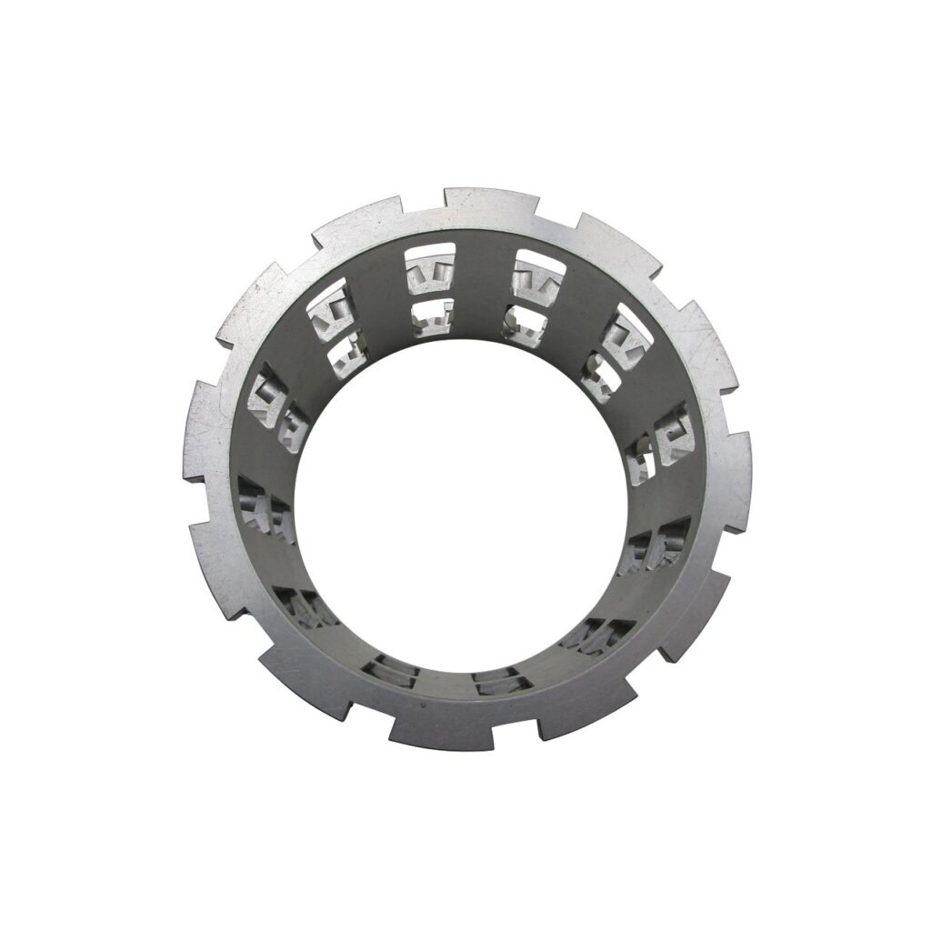 cnc milled aluminum part with thin walls and precision tolerance features