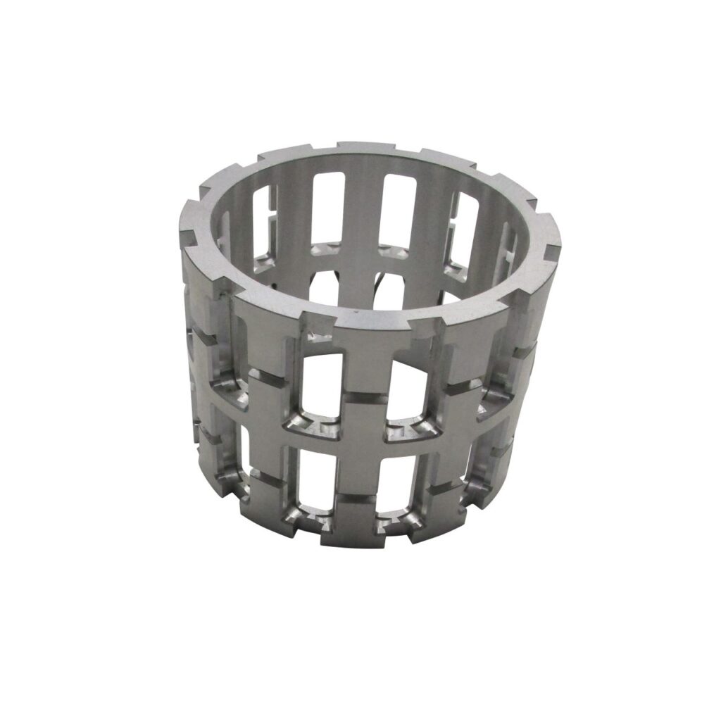 cnc milled aluminum housing with precision holes and complex geometry