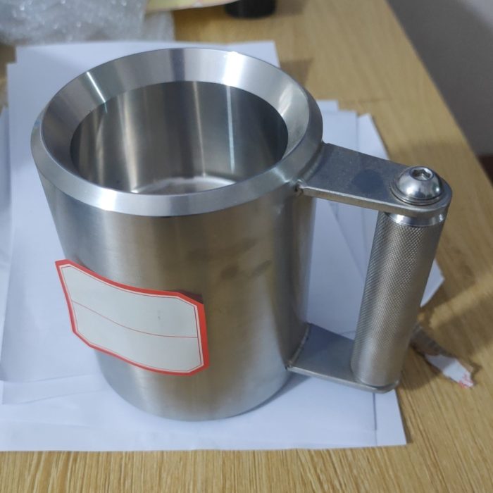 Precision CNC machined dumbbell cup made from stainless steel for fitness equipment applications