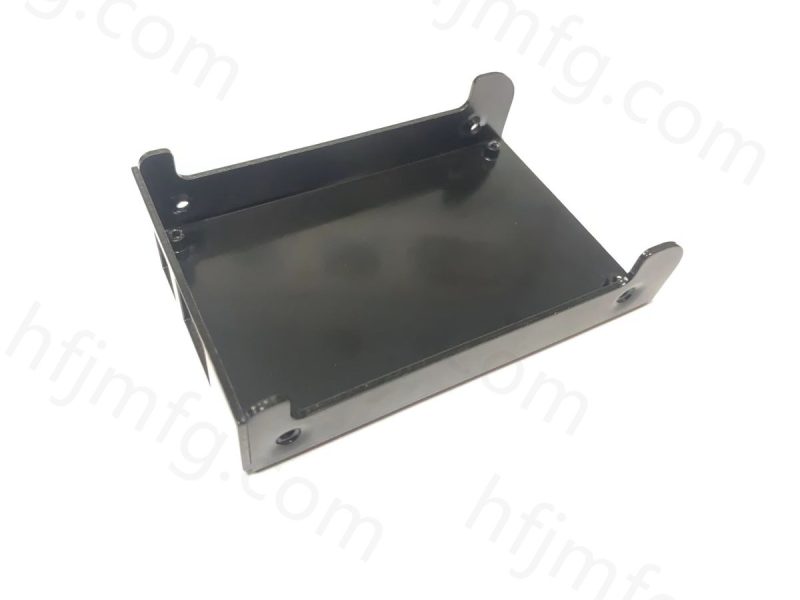 Black electrophoretic coated steel bracket produced by stamping and forming process